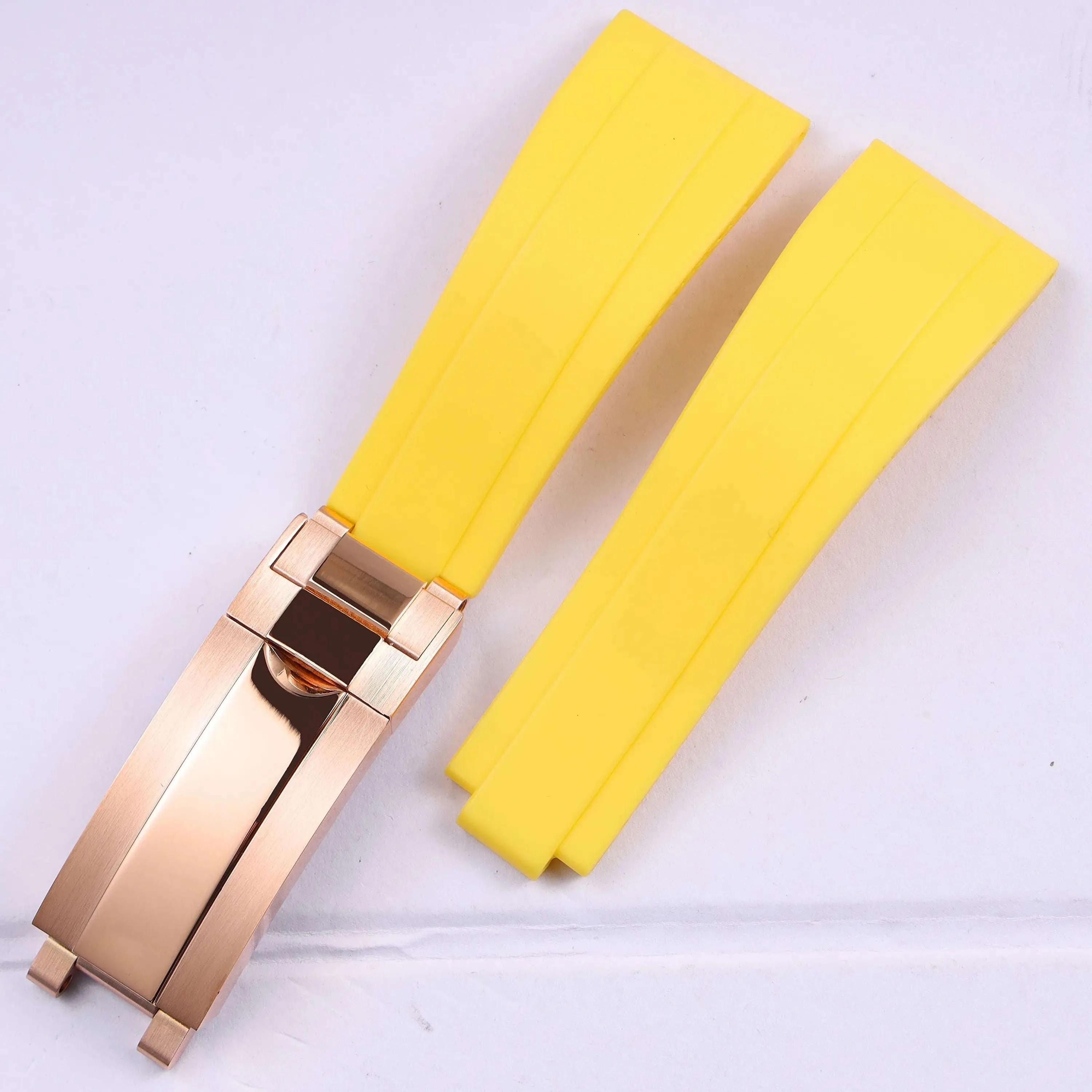 VivaStraps 20mm Glide Lock Micro-Adjust Rubber Watchband