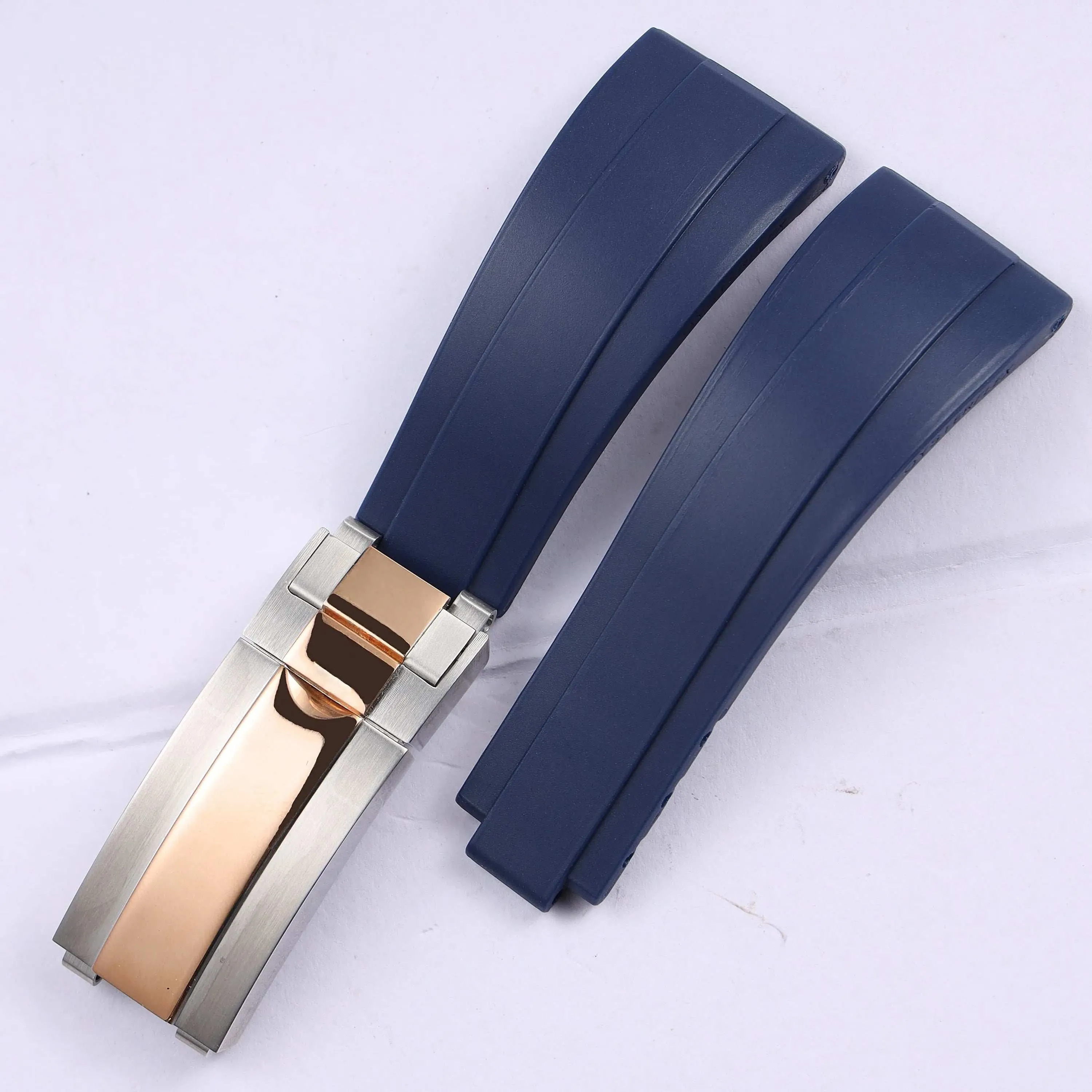 VivaStraps 20mm Glide Lock Micro-Adjust Rubber Watchband